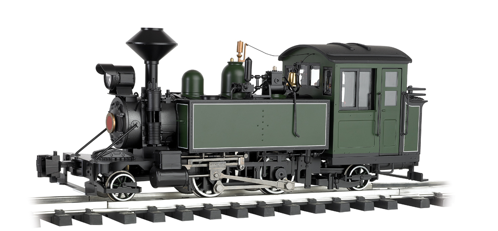 Unlettered - Green/Black w/ White Pinstripes -2-4-2 Locomotive G