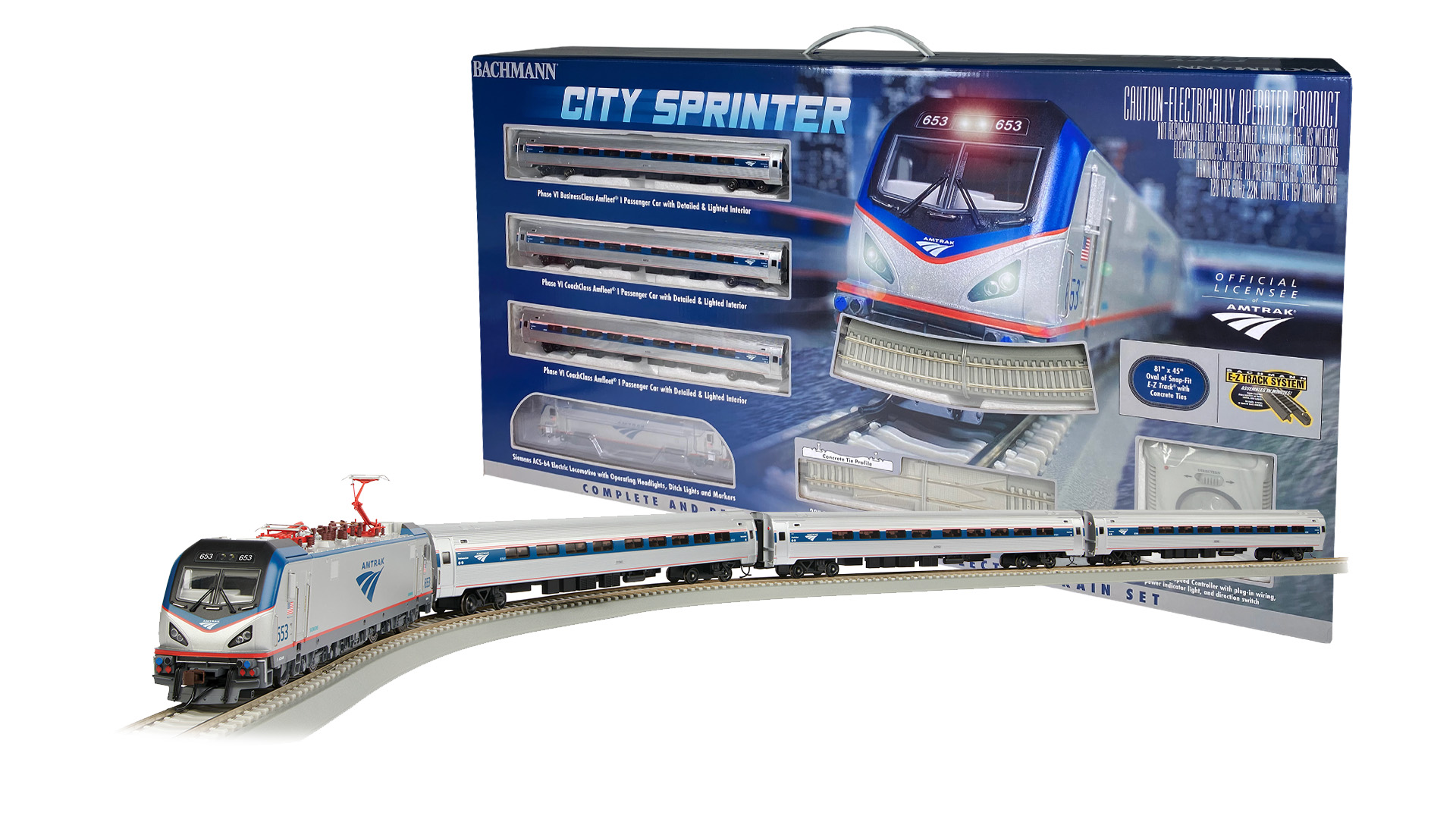 Amtrak® City Sprinter set (DCC/sound Ready) (HO Scale)