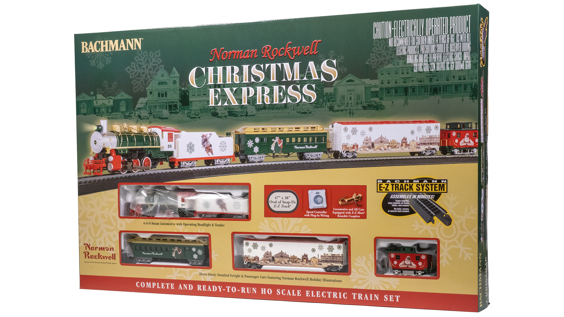 Norman Rockwell Christmas Express HO Scale Train Set