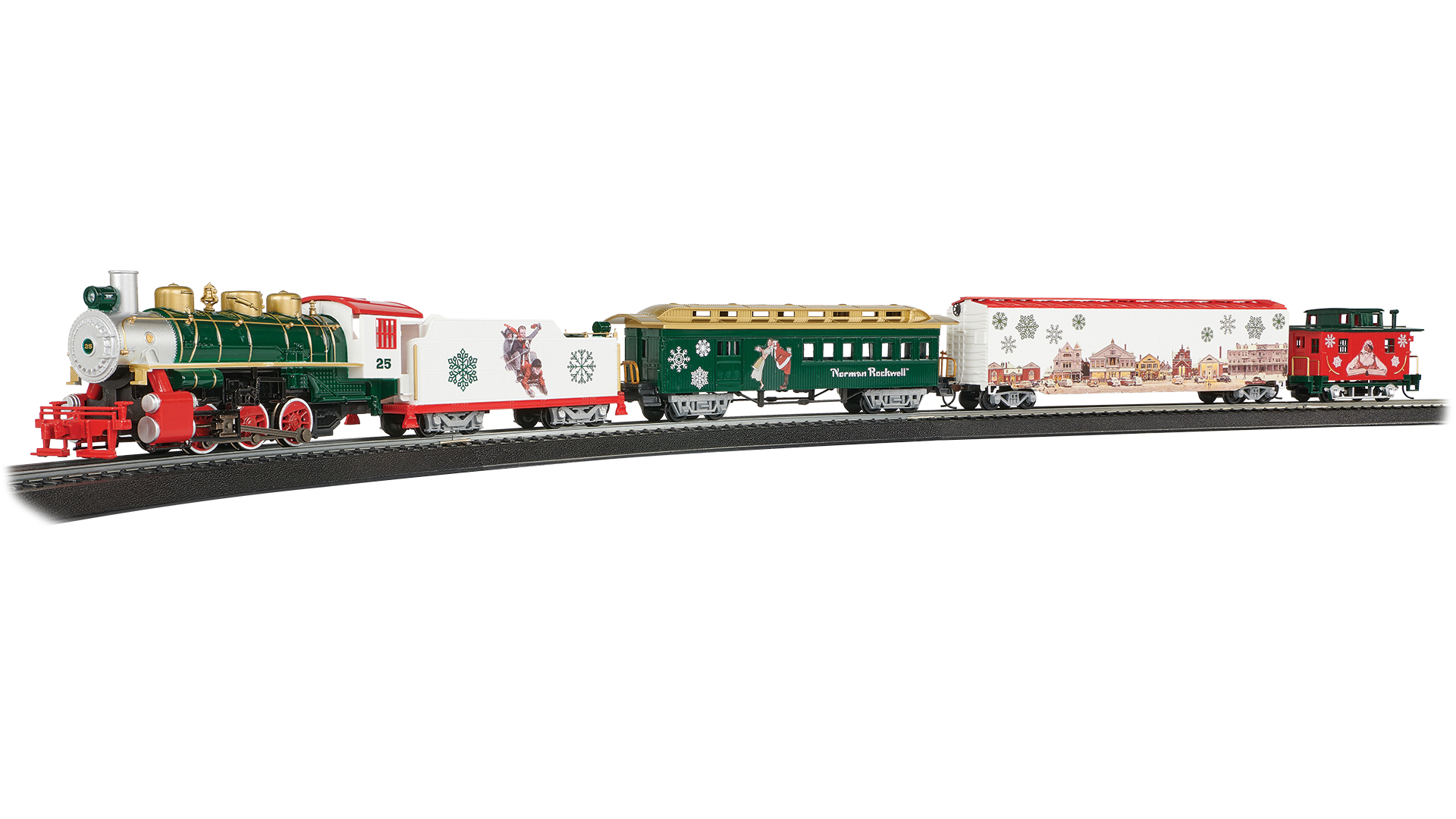 Norman Rockwell Christmas Express HO Scale Train Set