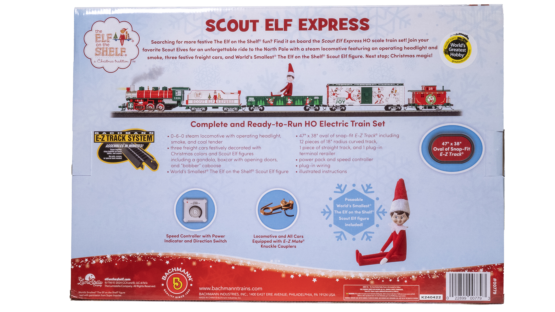 Scout Elf Express HO Scale Train Set