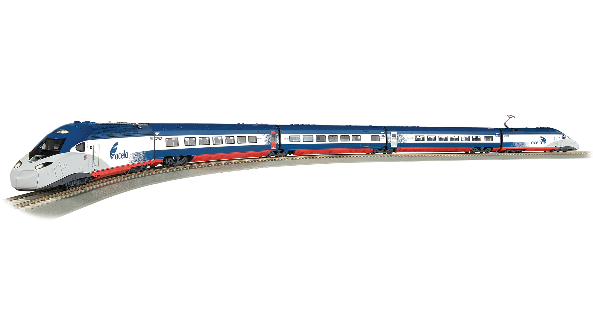 Amtrak® Acela® II Train Set HO Scale