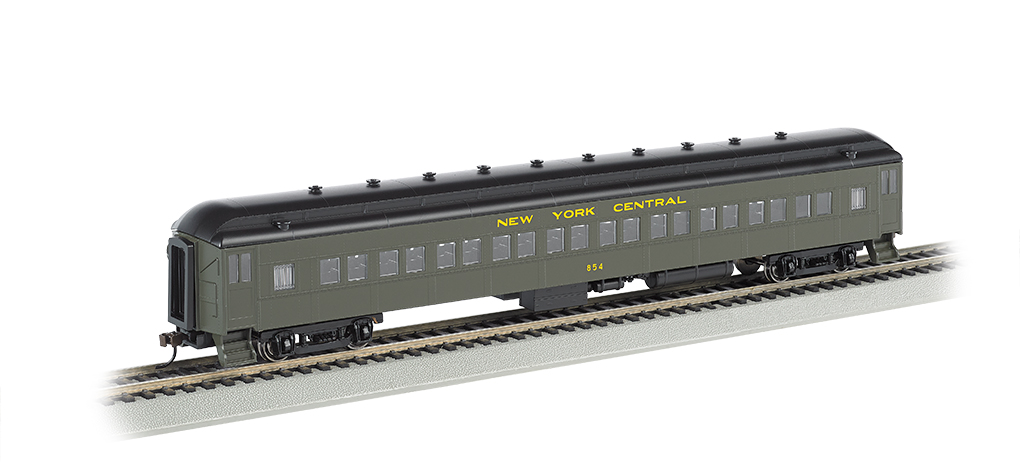 NYC® #854 (green & yellow) - 72' Coach (HO Scale)