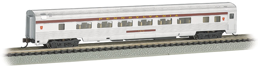 PRR #1572 - 85' Coach With Lighted Interior (N Scale)