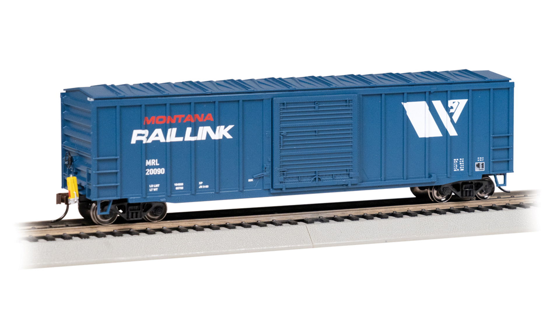 50' OUTSIDE BRACED BOXCAR WITH FRED - MONTANA RAIL LINK #20090 - Click Image to Close