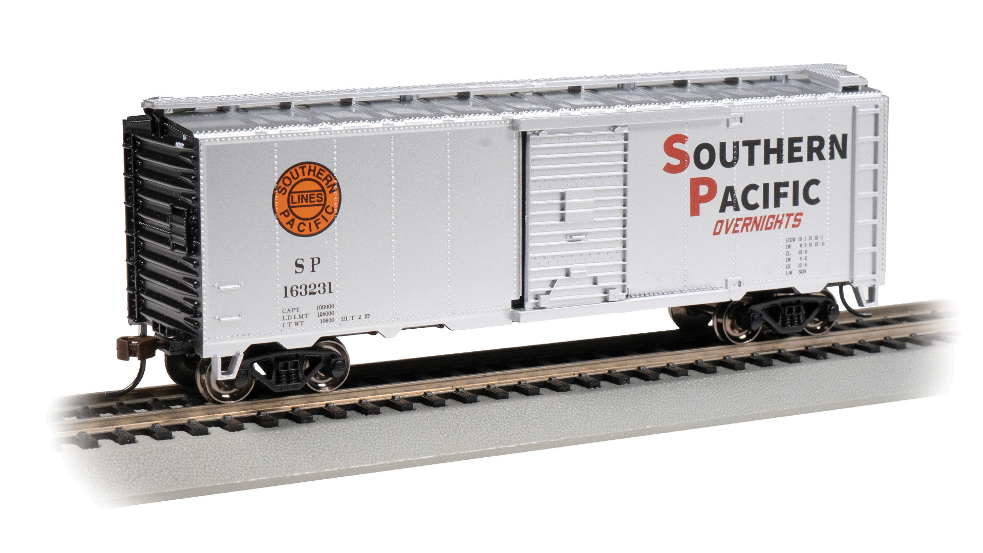 40' Boxcar - Southern Pacific® #163231 (Overnights) (HO Scale) - Click Image to Close