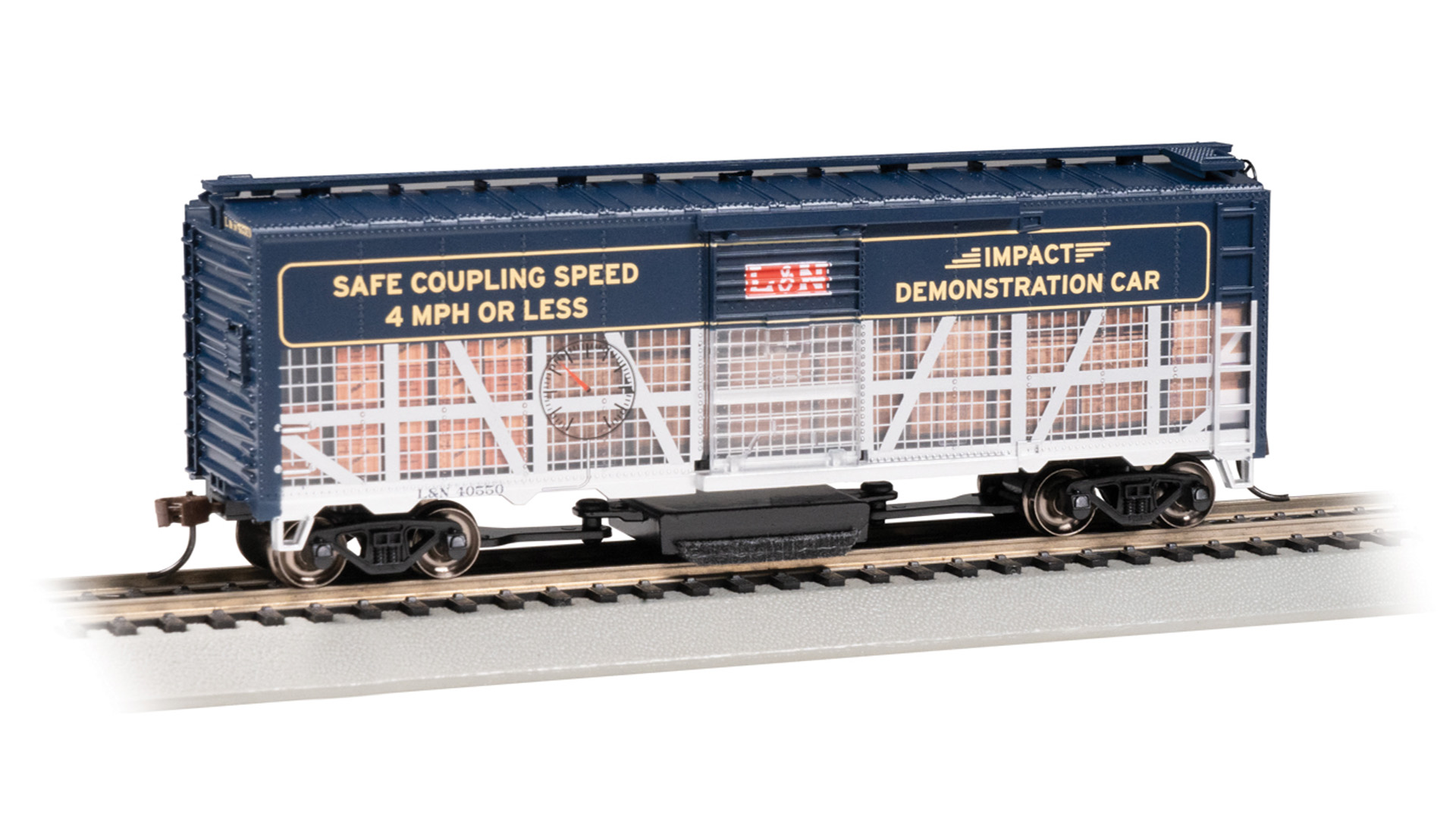 TRACK-CLEANING 40' BOXCAR - L&N® #40550 (IMPACT DEMO CAR) HO - Click Image to Close