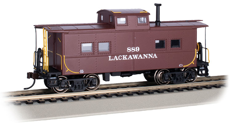 Lackawanna #889 - NE Steel Caboose (HO Scale) - Click Image to Close