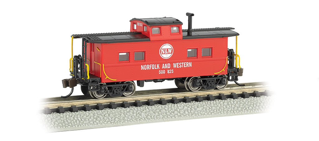 Norfolk & Western #500825 - Red - NE Steel Caboose (N Scale) - Click Image to Close