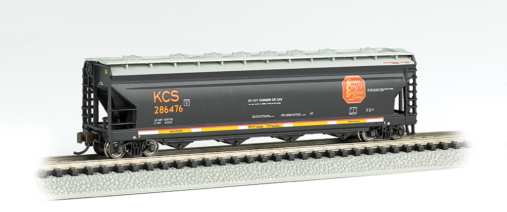 Kansas City Southern #286476 - ACF 56' 4-Bay Center Flow Hopper