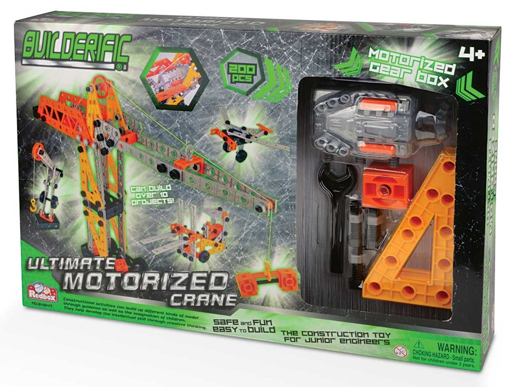 Builderific - 200 Piece Ultimate Motorized Crane