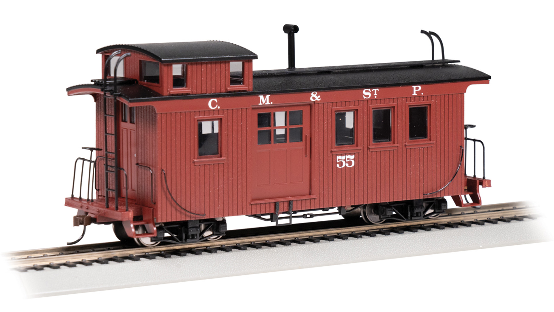 Wood Side-Door Caboose - Bellevue & Cascade #55 (Milwaukee Road)