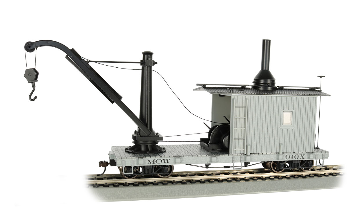 MOW - Gray Derrick Car - On30 - Click Image to Close