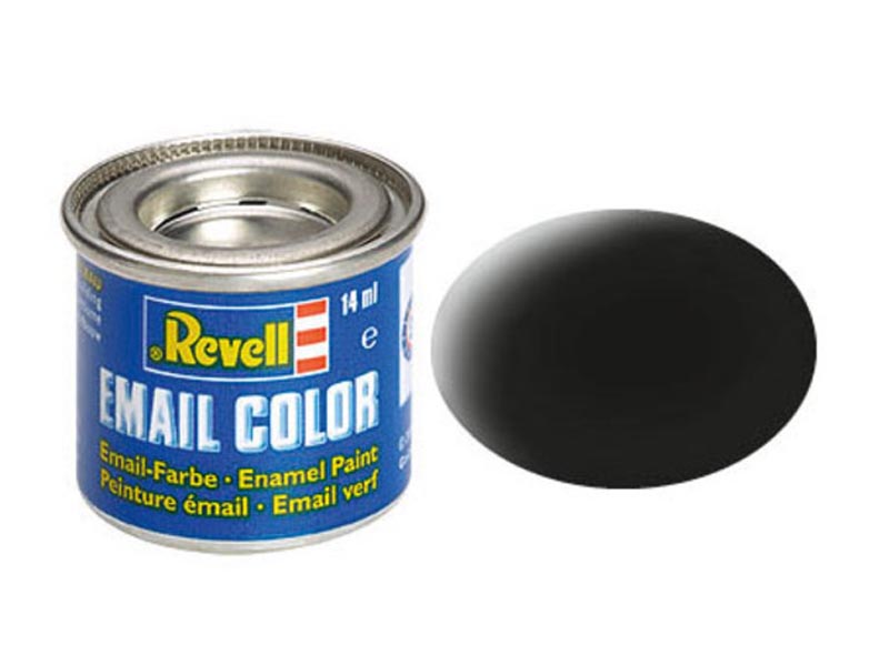 08 Black, Matt, Email Color, 14ml - Click Image to Close