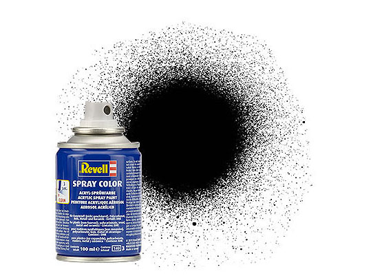 302 Black, Silk, Spray Color, 100ml - Click Image to Close