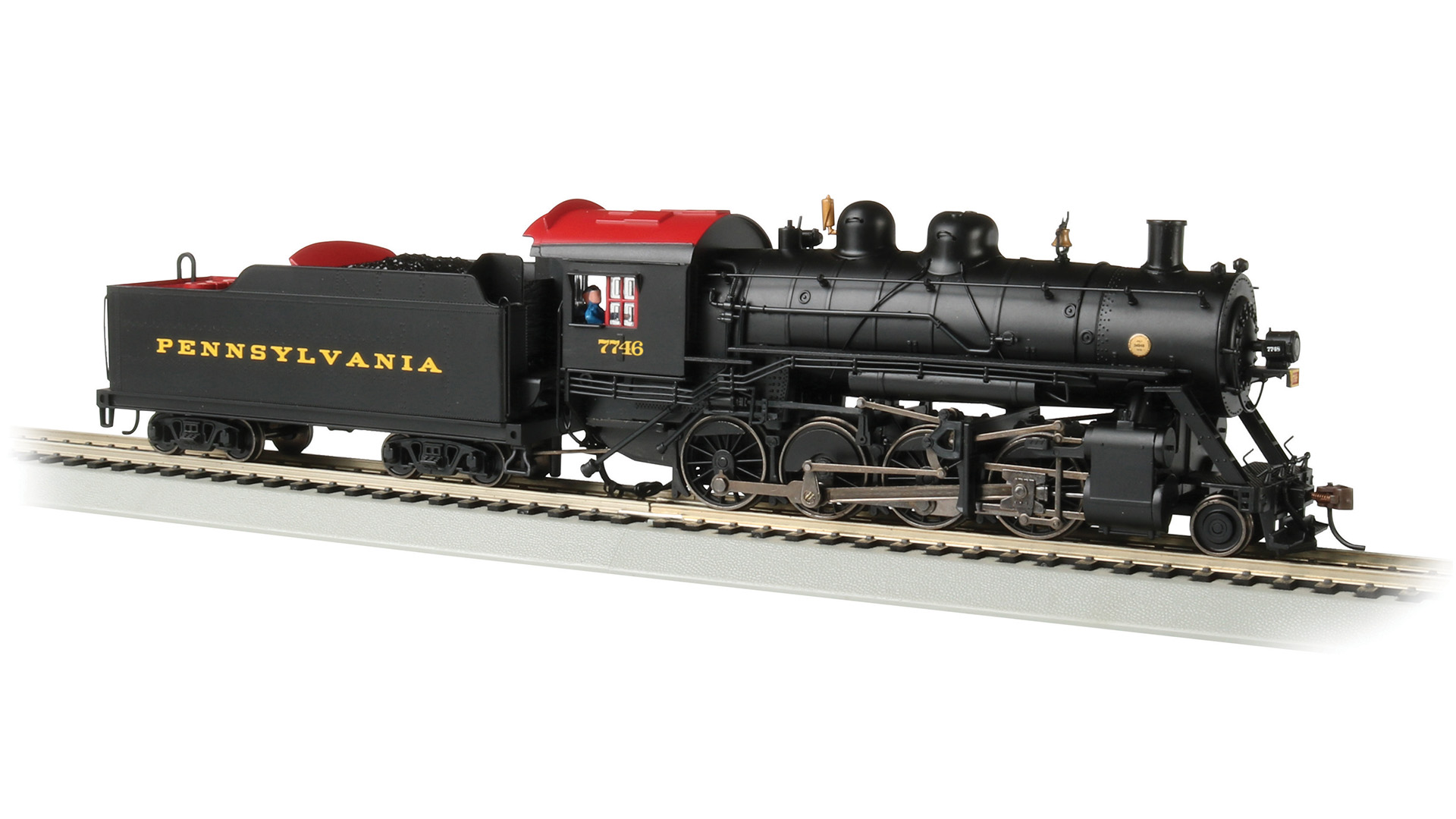 Baldwin 2-8-0 - Pennsylvania Railroad #7746 (HO Scale) - Click Image to Close