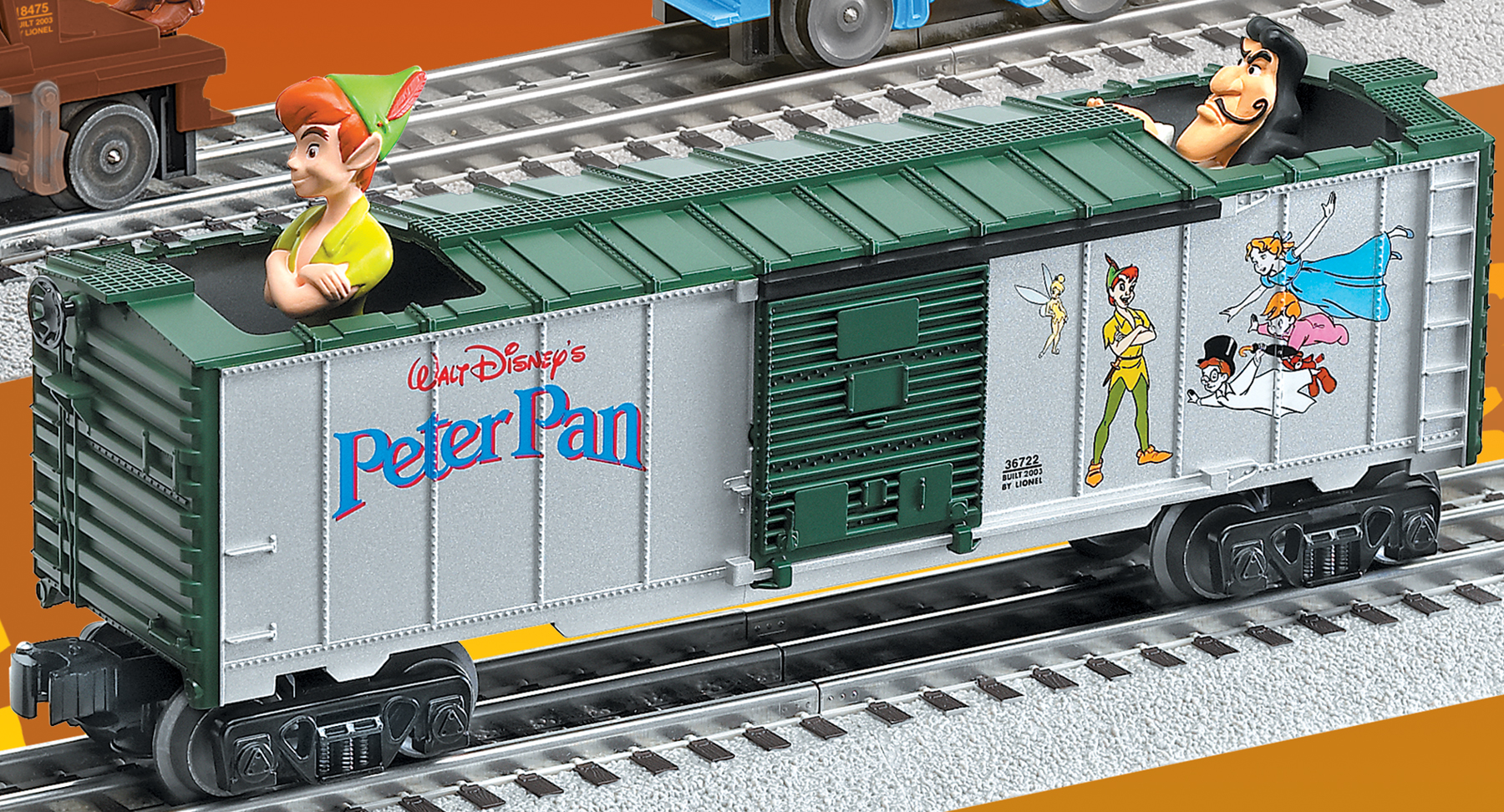 Lionel 6-36722 Disney Peter Pan Bobbing Head Car - Click Image to Close