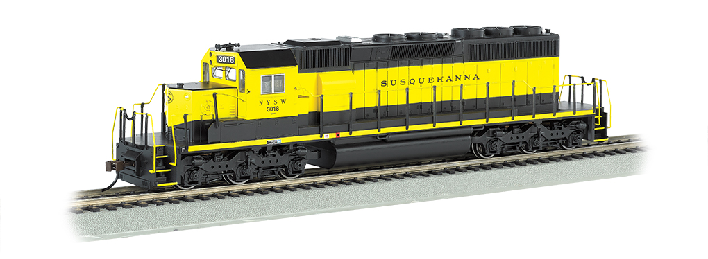 NEW YORK, SUSQUEHANNA & WESTERN #3018 - SD40-2 - DCC (HO Scale) - Click Image to Close