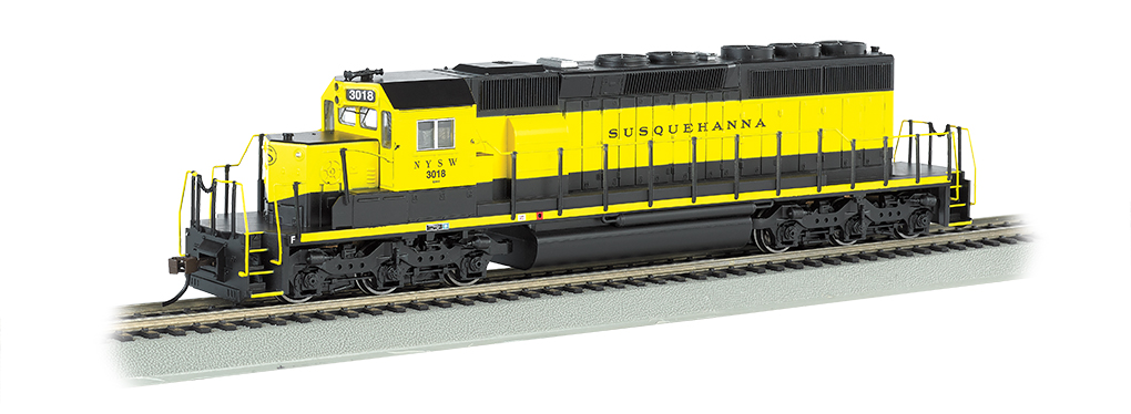 NEW YORK, SUSQUEHANNA & WESTERN #3018 - SD40-2 - DCC (HO Scale)