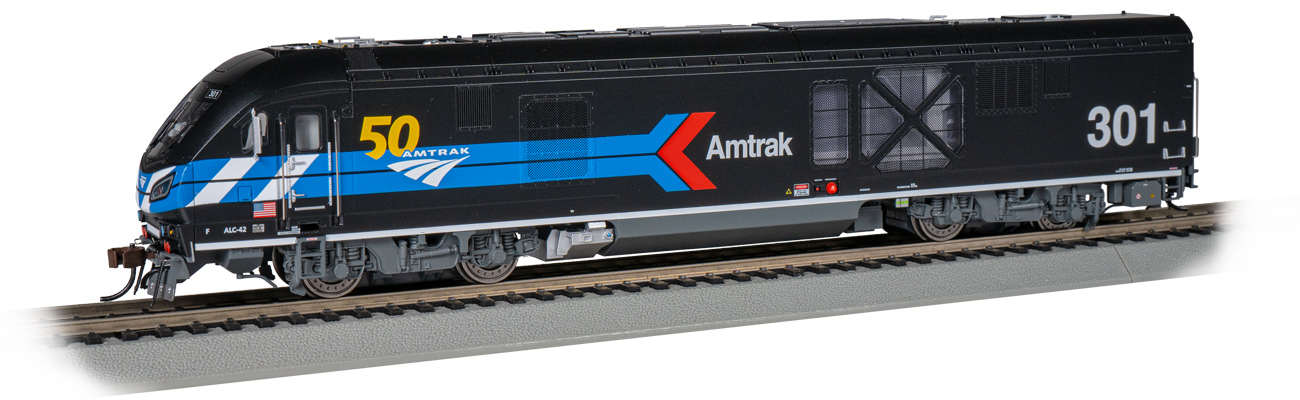 Siemens ALC-42 Charger - Amtrak® #301 - "Day 1" (HO Scale) - Click Image to Close