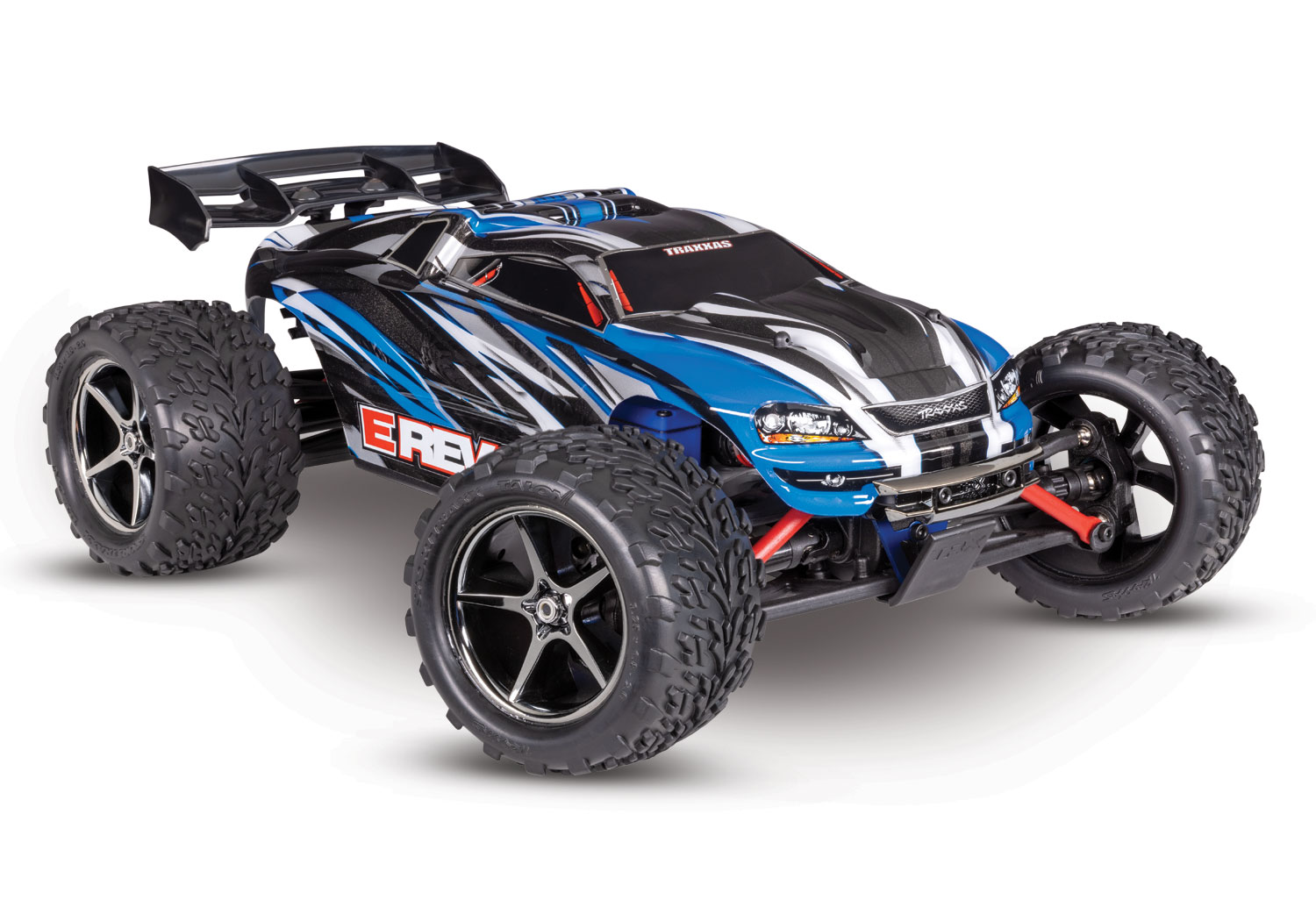 Traxxas BLUE 1/16 E-Revo 4WD Electric Monster Truck (Brushed) - Click Image to Close