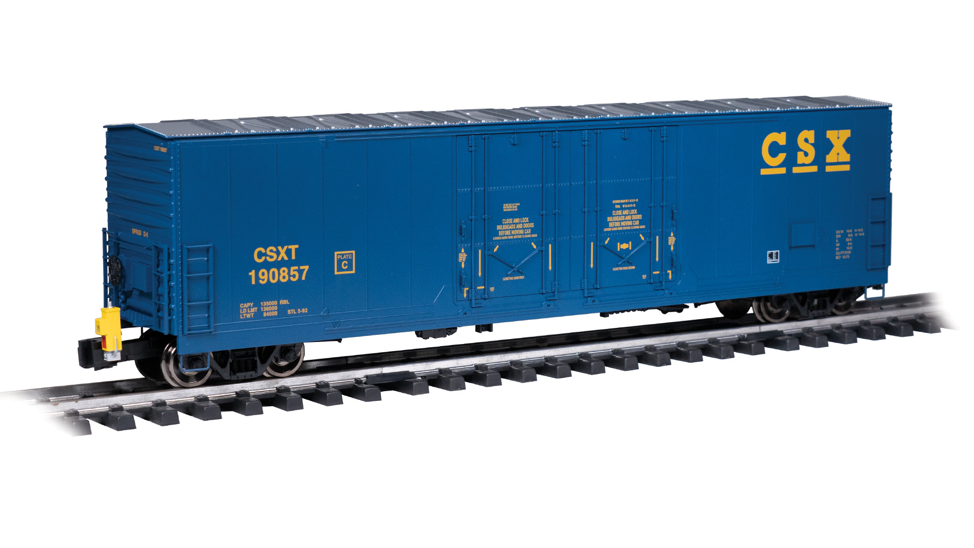 53' EVANS BOXCAR - CSX® #190857 - WITH FLASHING EOT