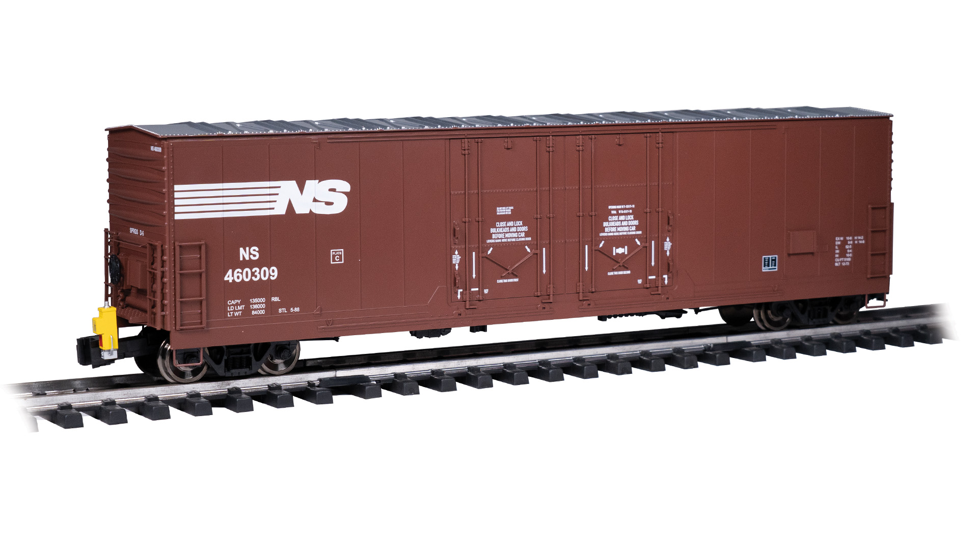 53' EVANS BOXCAR - NORFOLK SOUTHERN #460309 - WITH FLASHING EOT