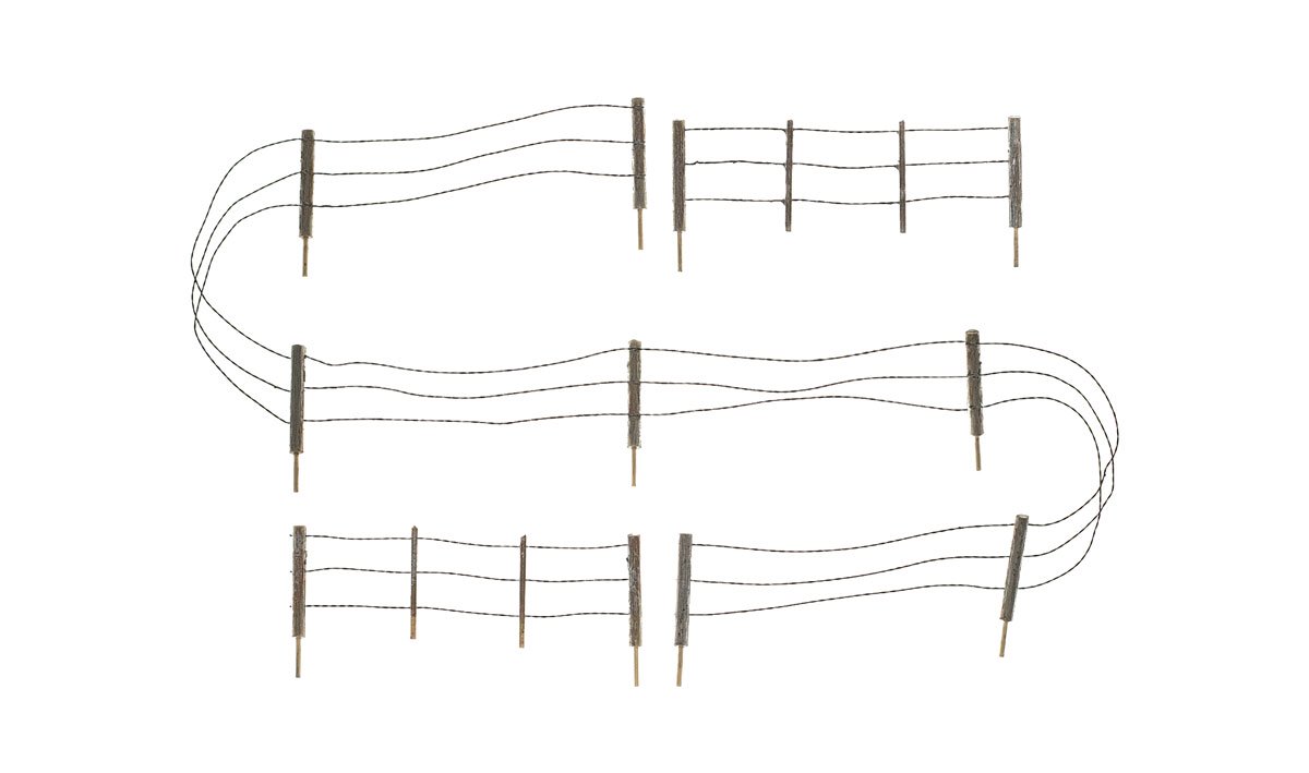 Barbed Wire Fence - HO Scale - Click Image to Close