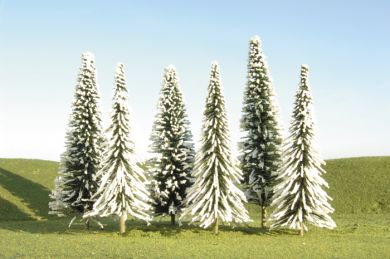 3" - 4" Pine Trees with Snow
