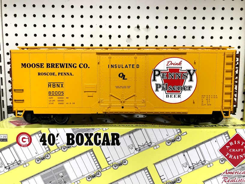Aristocraft 45211 40' Pennsy Beer Plug Door Boxcar
