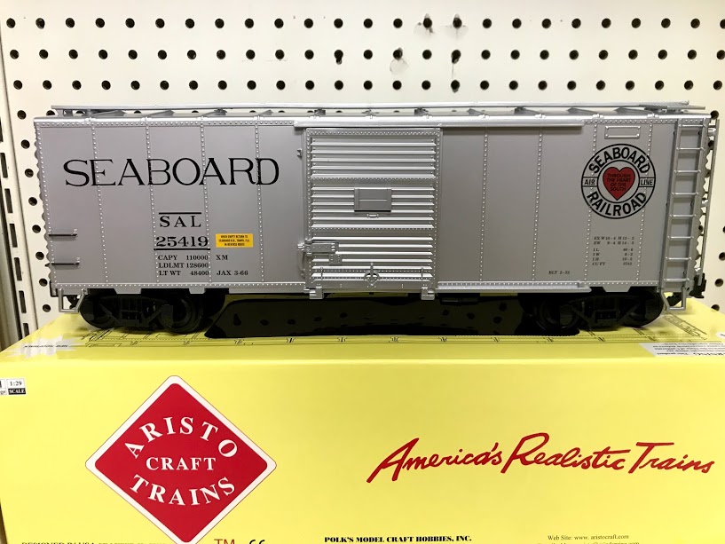 Aristocraft 460191X-2 #25419 Seaboard Boxcar - Star Hobby - Click Image to Close