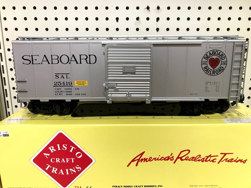 Aristocraft 460191X-2 #25419 Seaboard Boxcar - Star Hobby