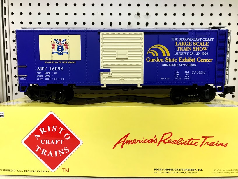 Aristocraft 46098 1999 East Coast Large Scale Train Show Boxcar