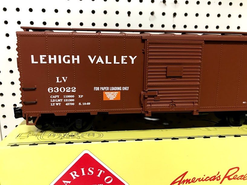 Aristocraft 46081S-1 Lehigh Valley #63022 Steel Boxcar - Click Image to Close