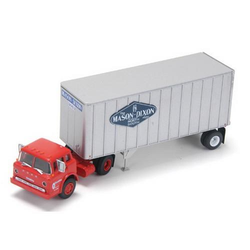 Ford C w/28' Exterior Post Trailer, Mason - Click Image to Close