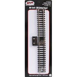 Atlas #840 9" Straight Terminal Section (HO Code 100, 1 pc.) - Click Image to Close