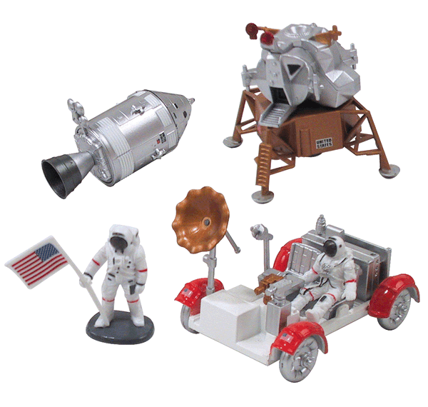 InAir E-Z Build Model Kit - Apollo Lunar Module with Lunar Rover - Click Image to Close