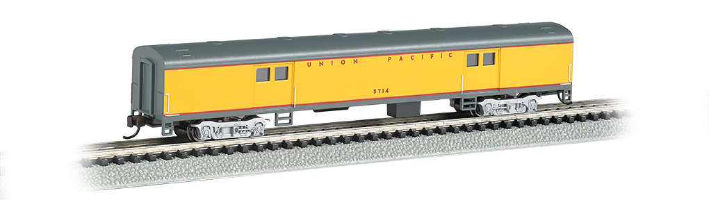 Union Pacific® - 72ft Smooth-Sided Baggage Car (N Scale) - Click Image to Close