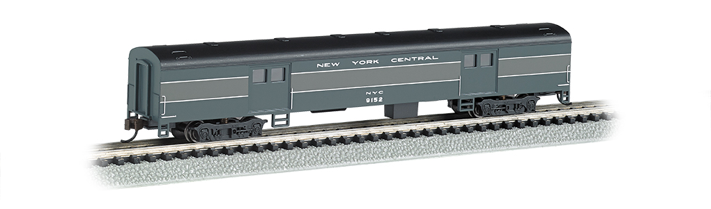 New York Central - 72ft Smooth-Sided Baggage Car (N Scale)
