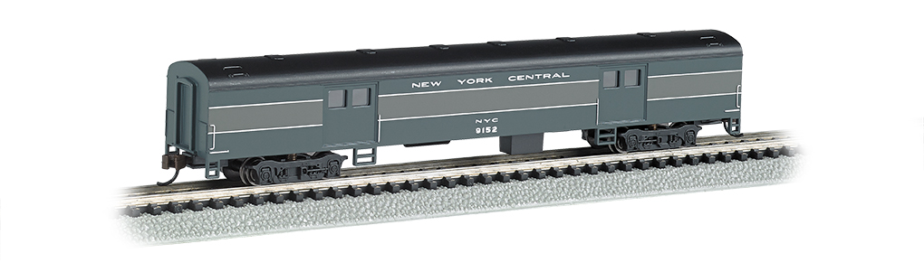 New York Central - 72ft Smooth-Sided Baggage Car (N Scale) - Click Image to Close