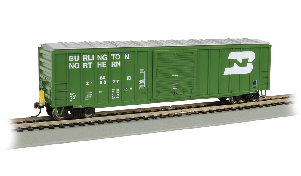 50' Outside Braced Box Car with FRED - Burlington Northern (HO)