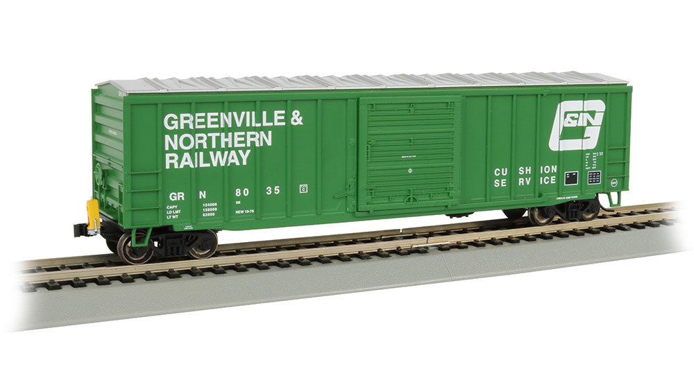 50' Outside Braced Box Car with FRED - Greenville & Northern HO