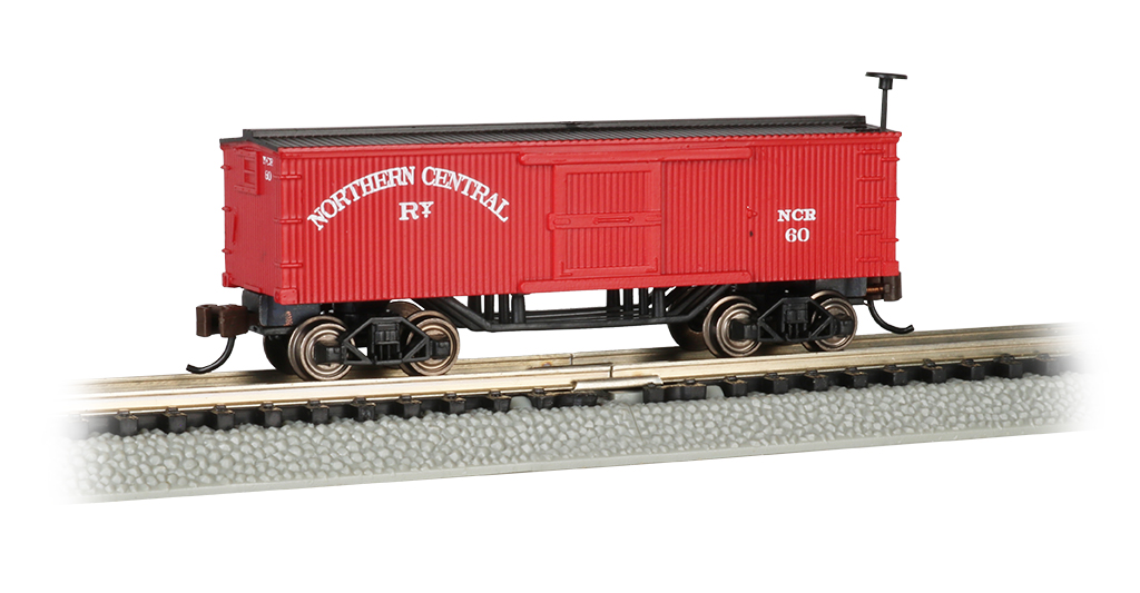 Northern Central - Old-Time Box Car (N Scale) - Click Image to Close