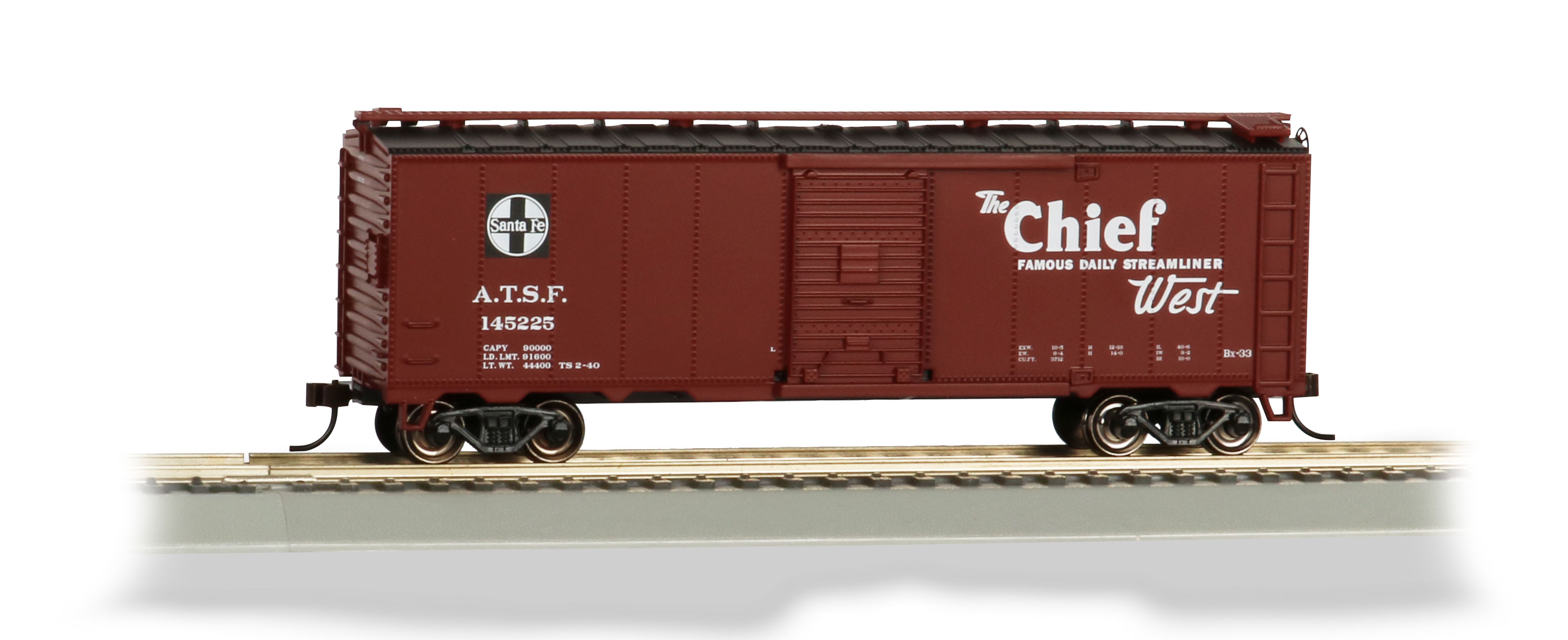 Chief 40' Santa Fe Map Box Car (HO Scale)