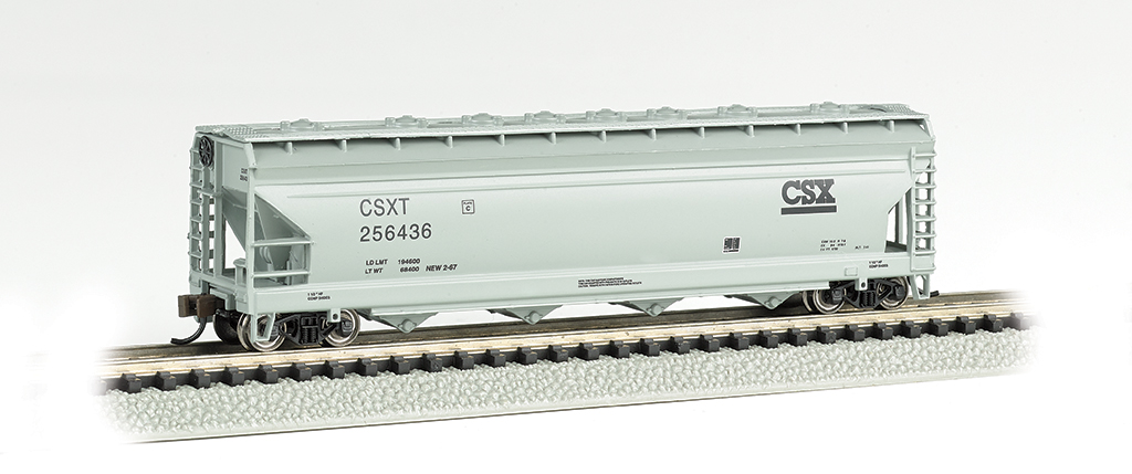 CSX® #256436 - ACF 56' 4-Bay Center Flow Hopper (N Scale)