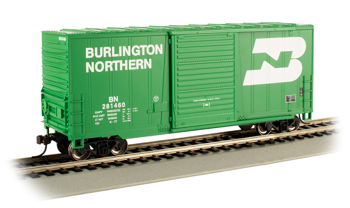 Burlington Northern - HI-Cube Box Car (HO Scale) - Click Image to Close