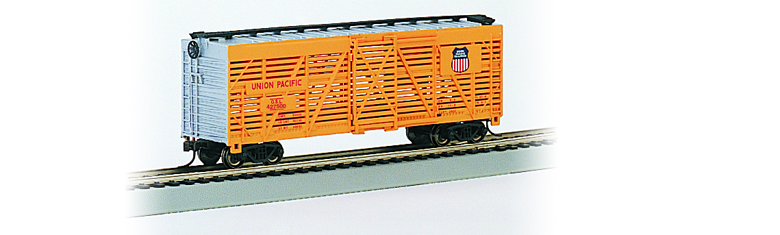 Union Pacific #47750- 40' Stock Car (HO Scale) - Click Image to Close
