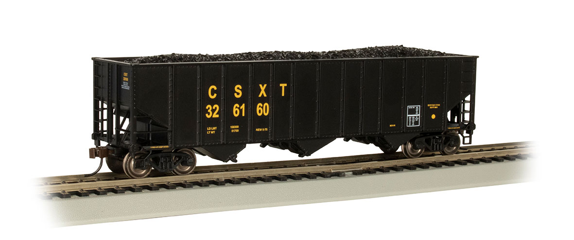 CSX® #326160 - BETH STEEL 100 TON 3 BAY HOPPER - Click Image to Close