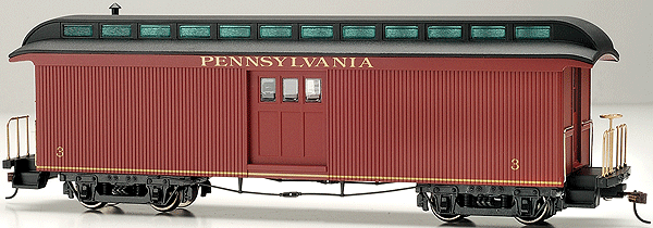 Pennsylvania - Two Door Baggage Car (On30) - Click Image to Close