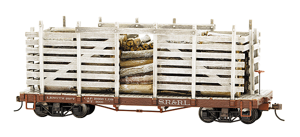 Sandy River & Rangeley Lake - Pulpwood car w/ resin load (On30)